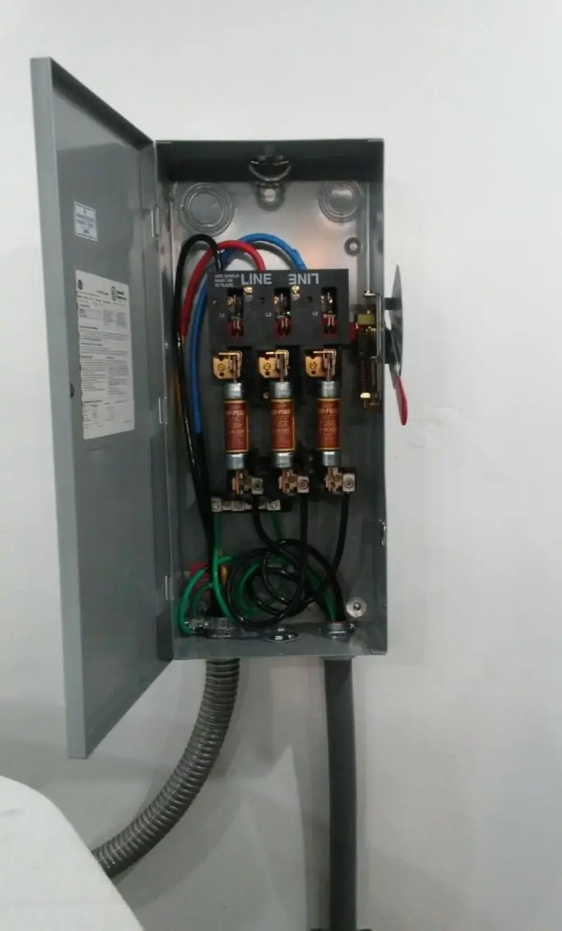 Three-phase disconnect switch installed for Electrical Wiring & Rewiring in Mebane